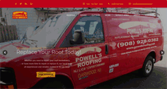 Desktop Screenshot of powellsroofing.com